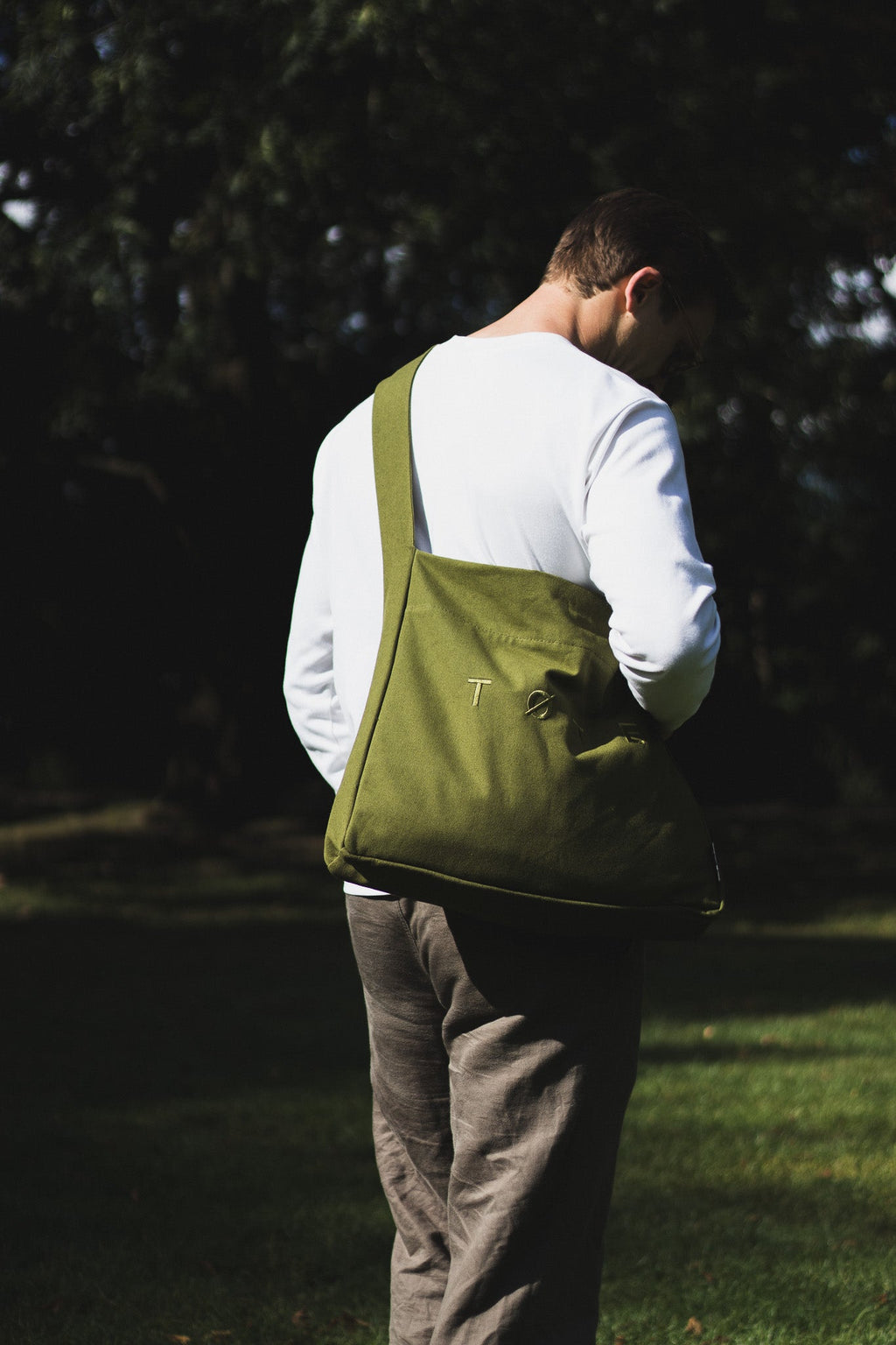 Wide-Strap TØTE Bag | Khaki Green