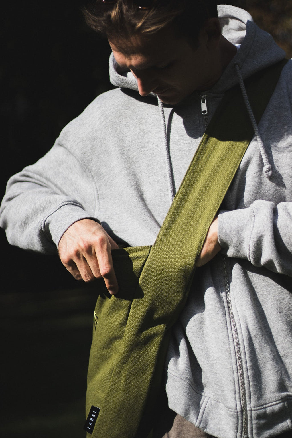 Wide-Strap TØTE Bag | Khaki Green