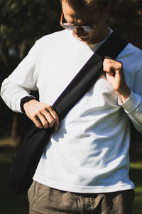 Wide-Strap TØTE Bag | Black