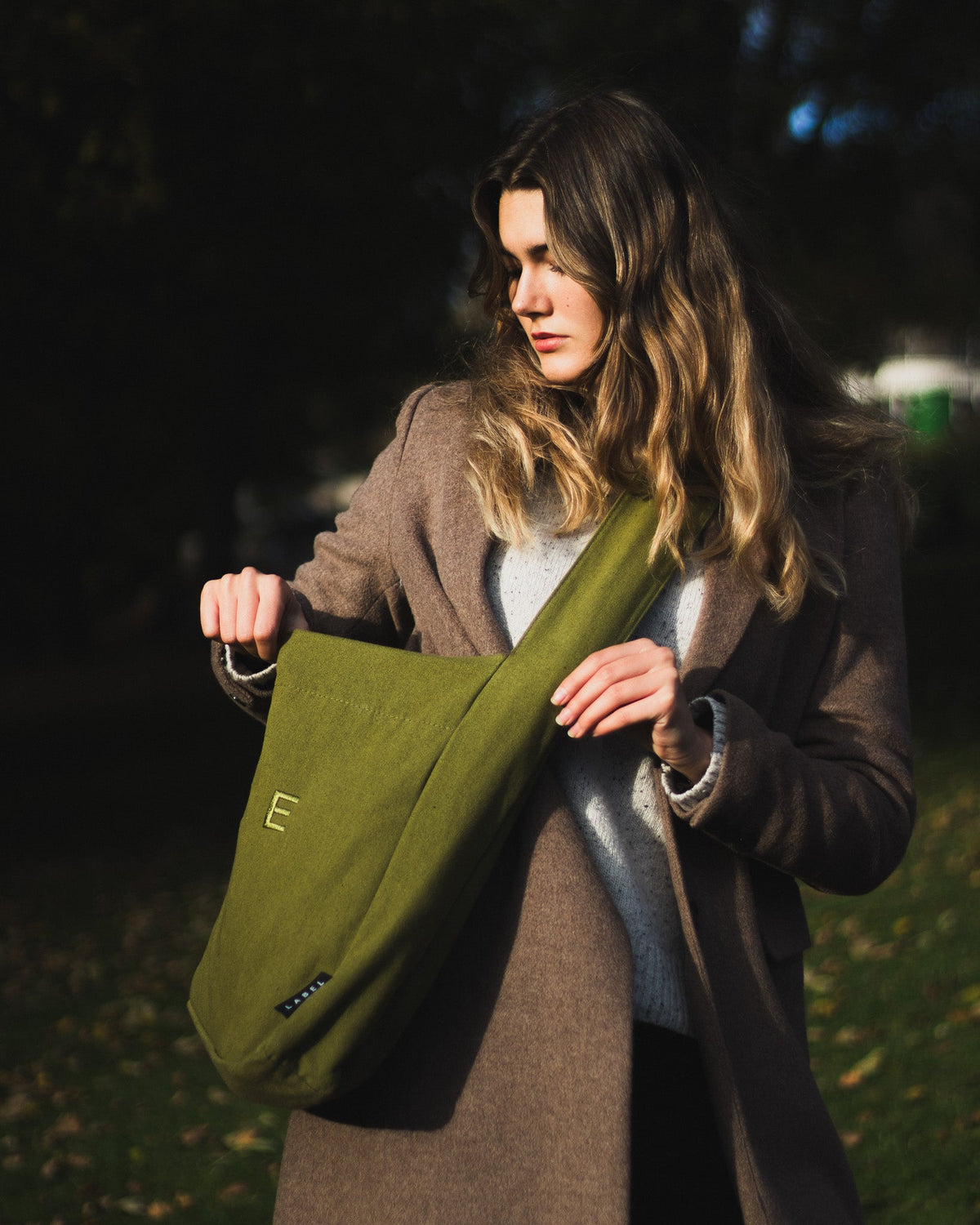 Wide-Strap TØTE Bag | Khaki Green