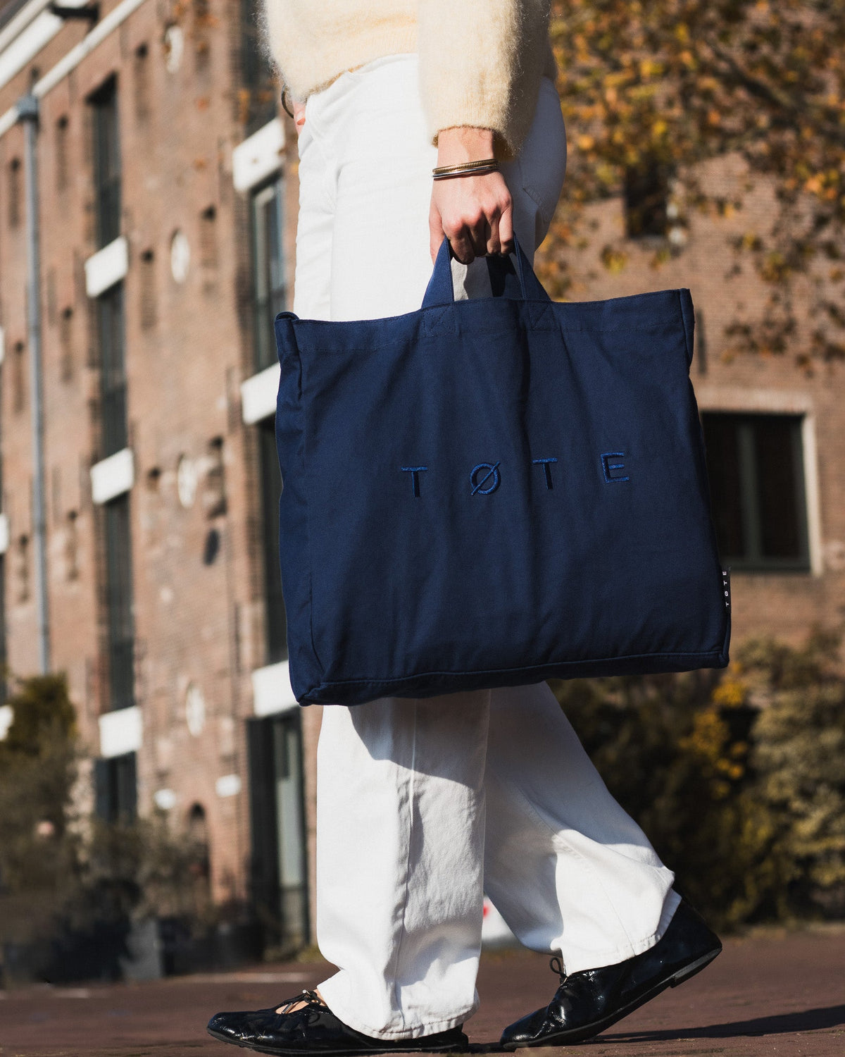 Navy Blue TØTE Bag | Stitched