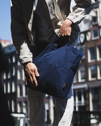 Navy Blue TØTE Bag | Stitched