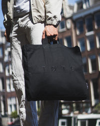 Black TØTE Bag | Stitched