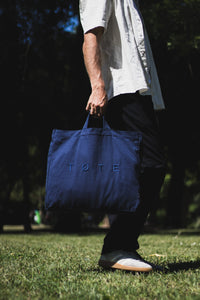 Navy Blue TØTE Bag | Stitched